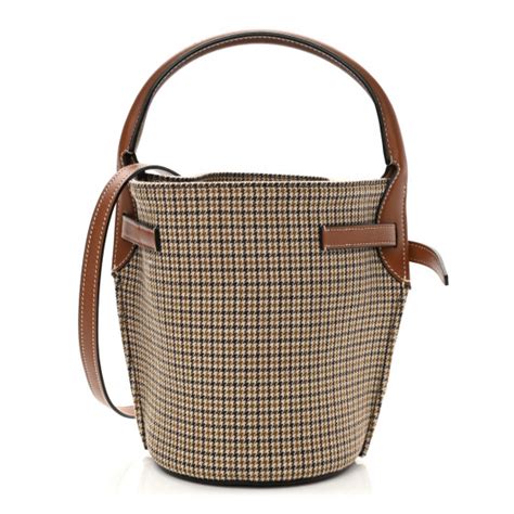 Women's Nano Big Bag Bucket Bag in Tweed and Smooth 